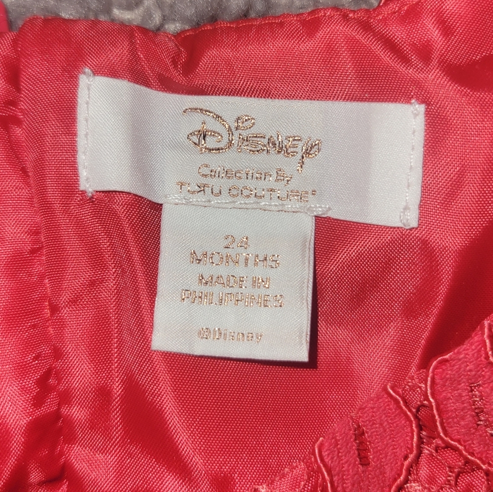 Disney TuTu Couture Like New‎ Red Lace Dress size 24 months - Picture 5 of 7
